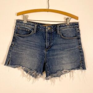 Joes Jeans The Ozzie Womens 28 Med Wash Mid Rise Cut Off Jean Shorts
